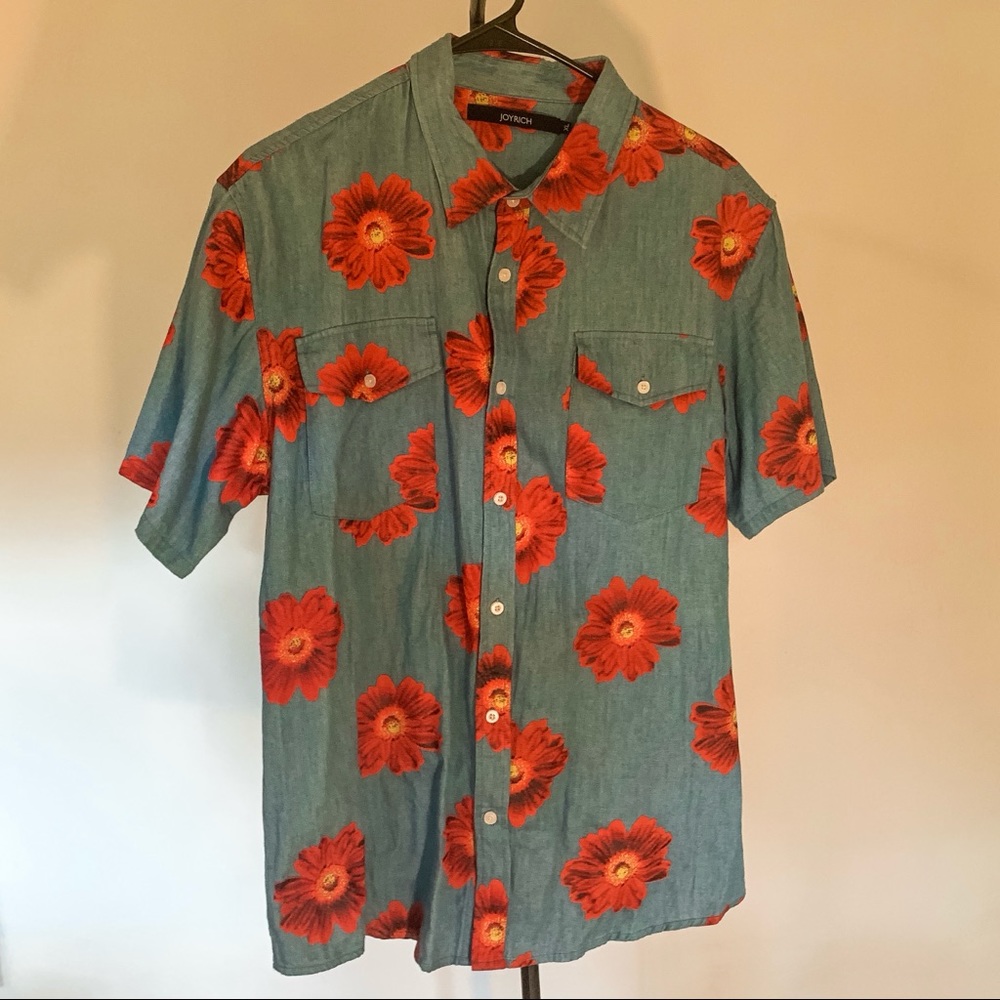 Joyrich men’s short sleeve button-up